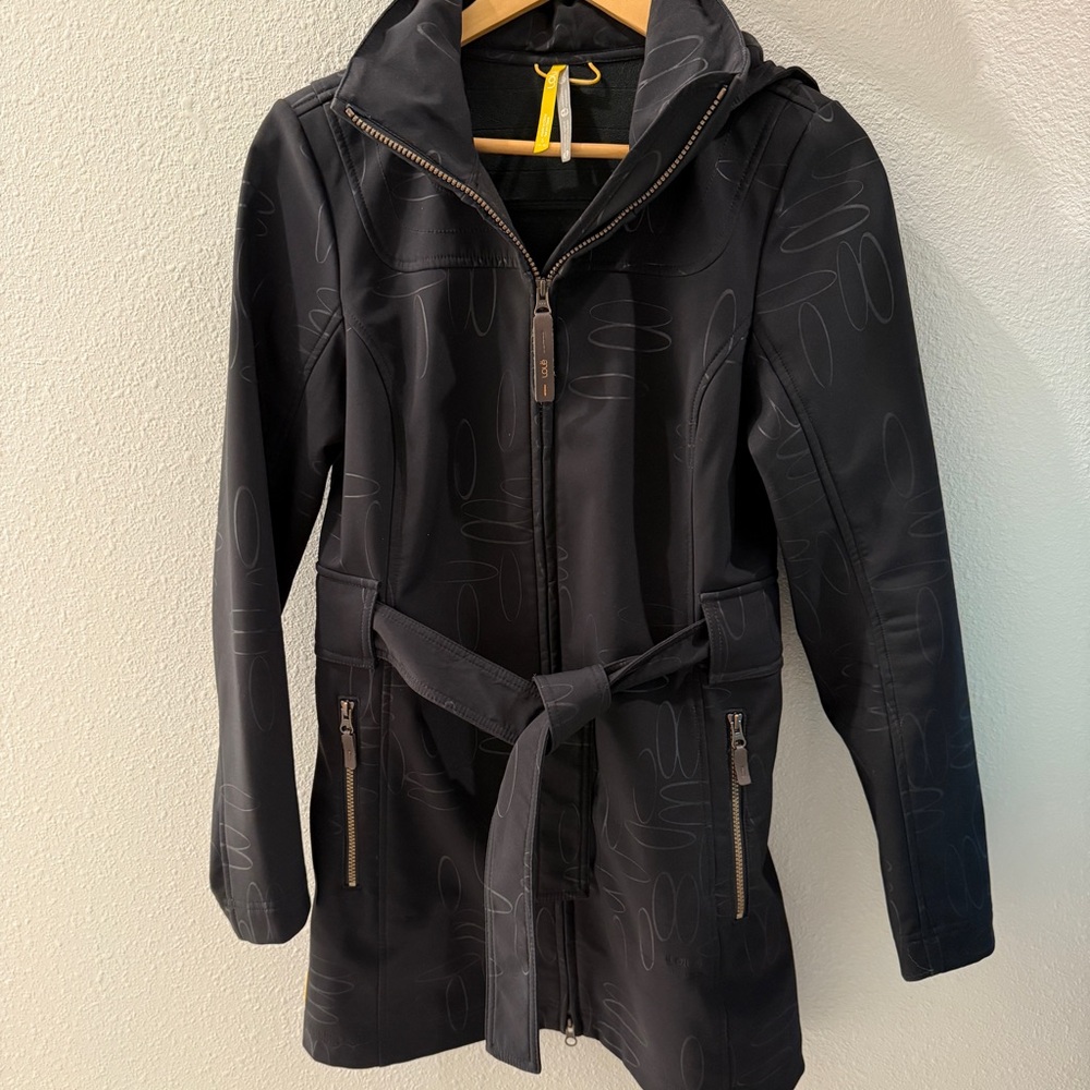 Lole Black Element Coat with Belt